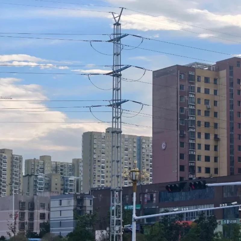 110kV transmissielijn hoek stalen toren