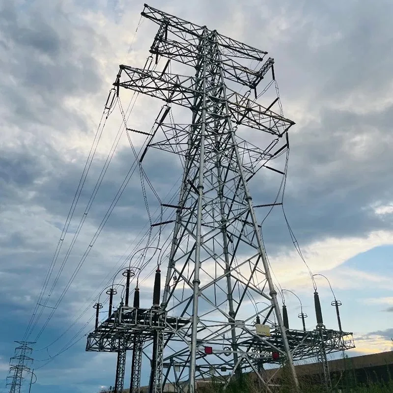 220kV transmissielijn hoek stalen toren