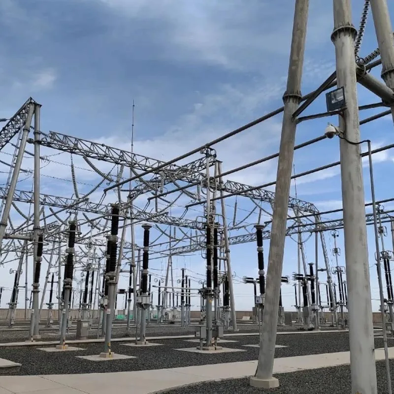 Stalen structuur van het onderstation